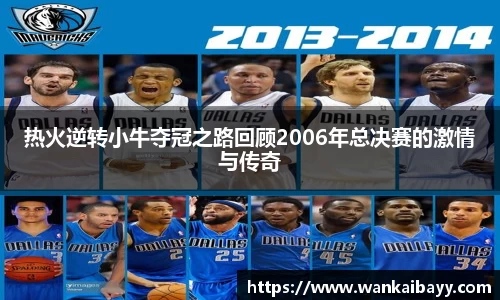 热火逆转小牛夺冠之路回顾2006年总决赛的激情与传奇
